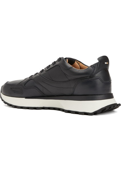Siyah Erkek Deri Sneaker