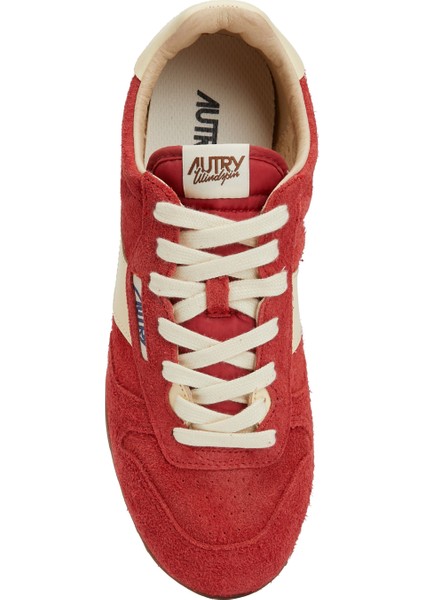 Kırmızı Erkek Deri Sneaker