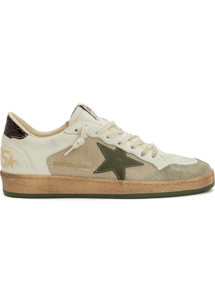 Ball Star Krem Erkek Deri Sneaker