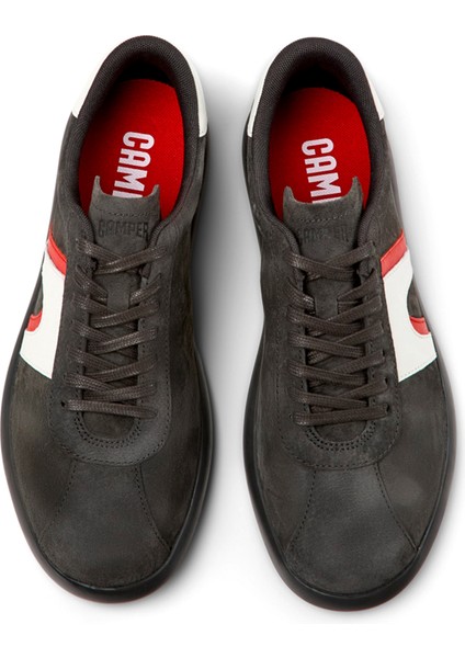 Pelotas Soller Gri Nubuk Deri Erkek Sneaker K100937-010