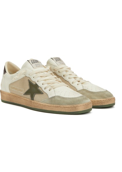 Ball Star Krem Erkek Deri Sneaker
