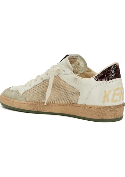 Ball Star Krem Erkek Deri Sneaker