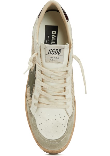 Ball Star Krem Erkek Deri Sneaker