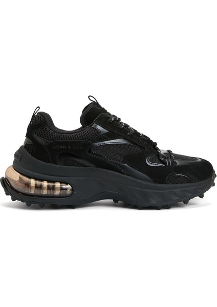 Bubble Siyah Erkek Deri Sneaker