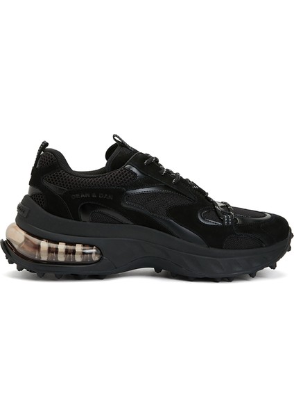 Bubble Siyah Erkek Deri Sneaker