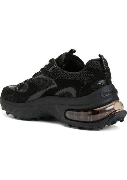 Bubble Siyah Erkek Deri Sneaker