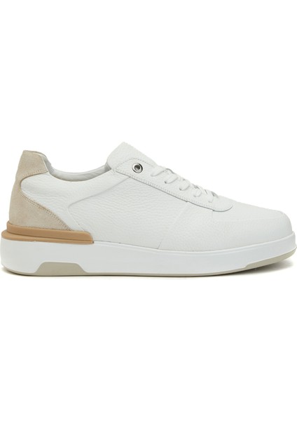 Beyaz Erkek Deri Sneaker