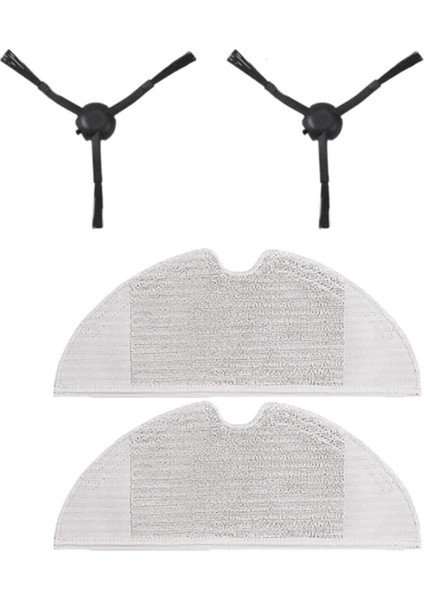 Uyumlu 4 Parça Filtre ve Fırça Yenileme Seti, Siyah, Temizlik Için Ideal