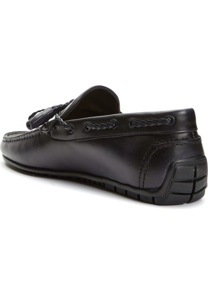Lacivert Erkek Deri Loafer