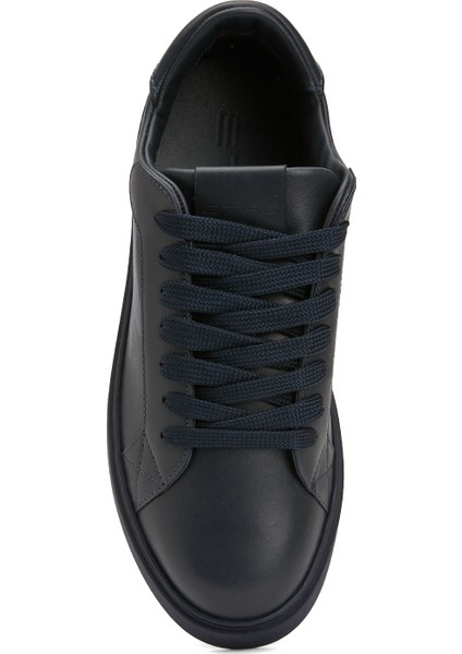 Lacivert Erkek Deri Sneaker