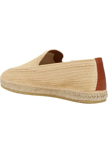 Bej Jüt Dokulu Erkek Espadril