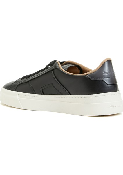 Siyah Erkek Deri Sneaker