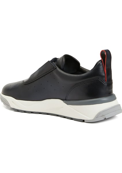 Lacivert Erkek Deri Sneaker