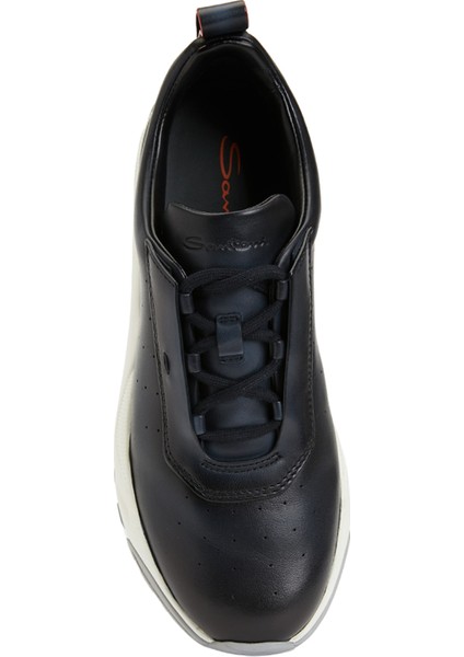 Lacivert Erkek Deri Sneaker