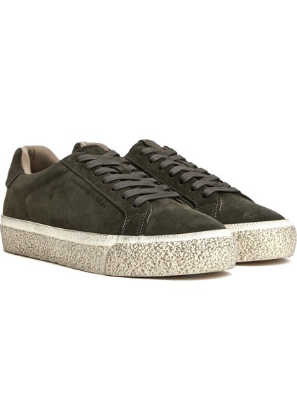 Antrasit Erkek Deri Sneaker