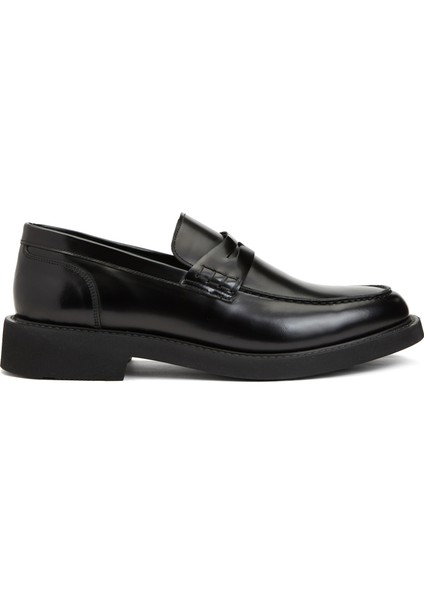 Siyah Erkek Deri Loafer