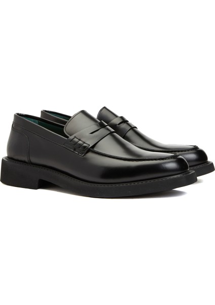 Siyah Erkek Deri Loafer