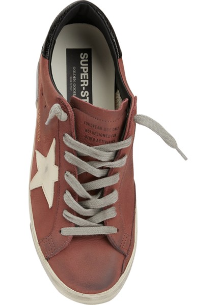 Super Star Kahve Beyaz Erkek Deri Sneaker fırsatları