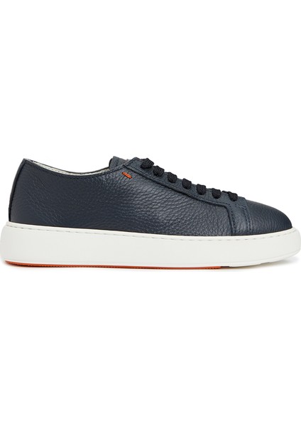 Lacivert Erkek Deri Sneaker