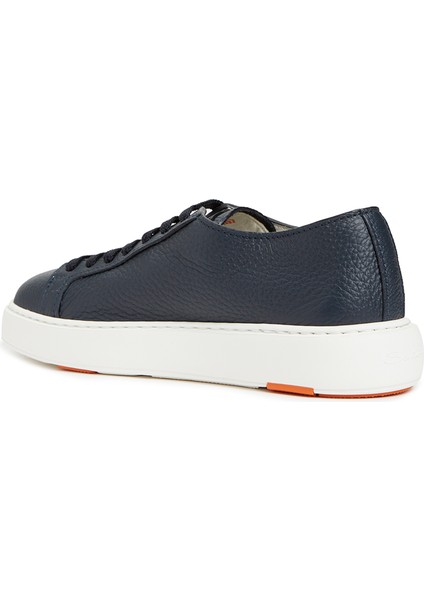 Lacivert Erkek Deri Sneaker