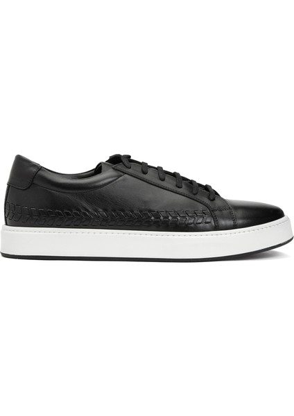 Siyah Erkek Deri Sneaker