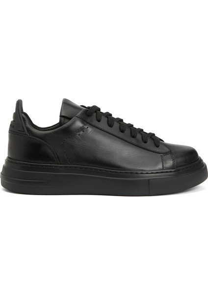 Siyah Erkek Deri Sneaker