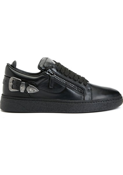 GZ94 Deluxe Siyah Erkek Deri Sneaker