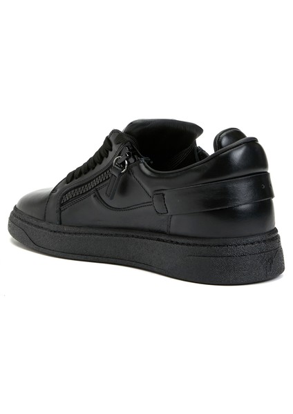 GZ94 Deluxe Siyah Erkek Deri Sneaker modelleri