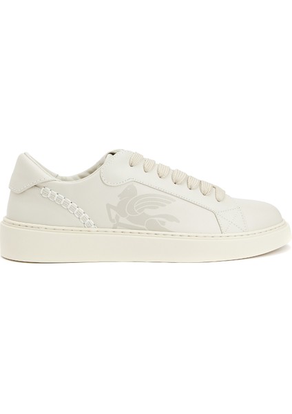 Beyaz Erkek Deri Sneaker