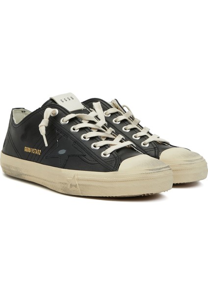 V Star2 Siyah Erkek Deri Sneaker