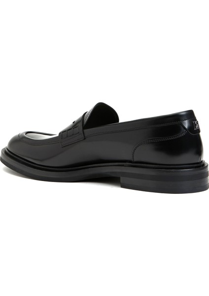 Siyah Erkek Deri Loafer