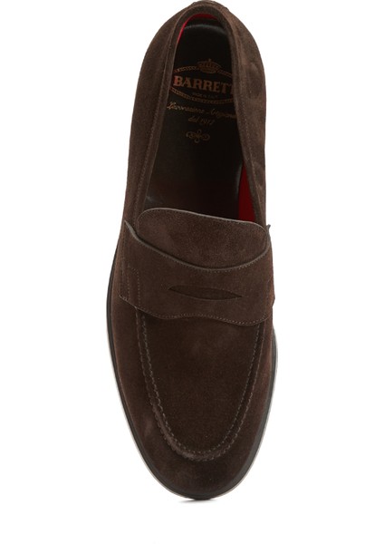 Koyu Kahverengi Erkek Süet Loafer