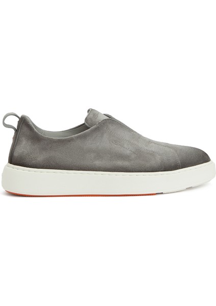 Gri Erkek Deri Sneaker