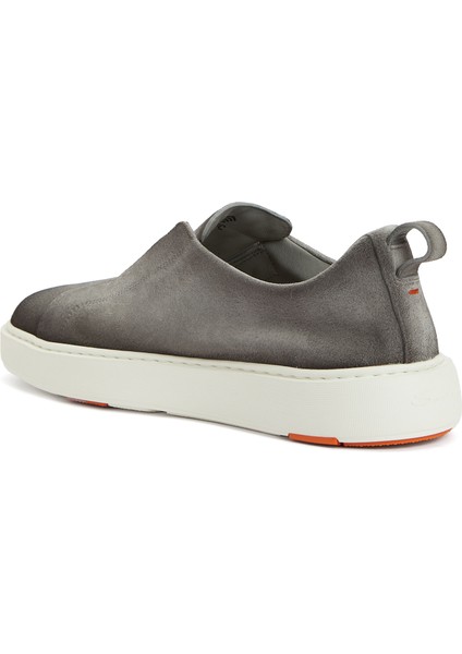 Gri Erkek Deri Sneaker