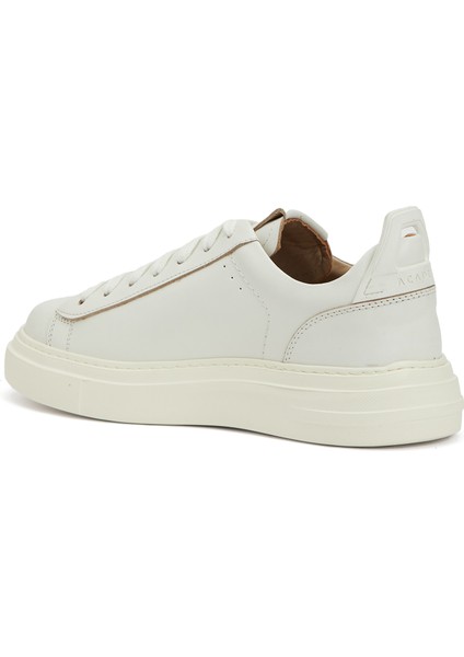 Kırık Beyaz Erkek Deri Sneaker modelleri
