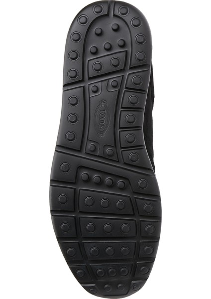 Siyah Logo Detaylı Erkek Deri Sneaker indirimleri