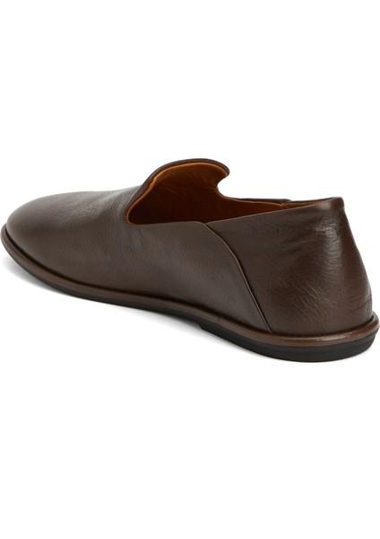 Kahverengi Erkek Deri Loafer
