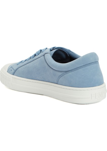Mavi Logo Desenli Erkek Deri Sneaker