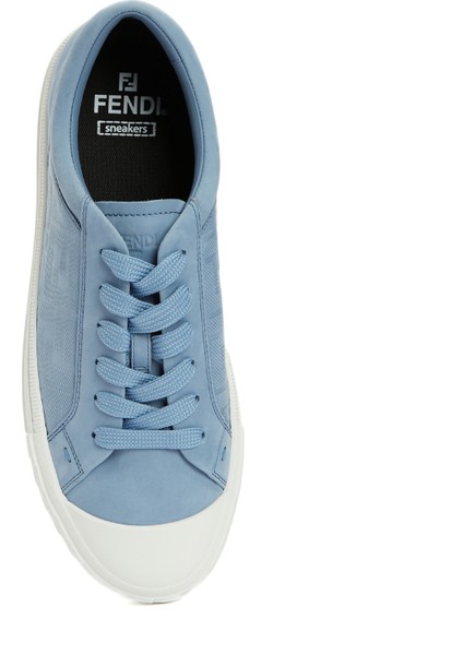 Mavi Logo Desenli Erkek Deri Sneaker