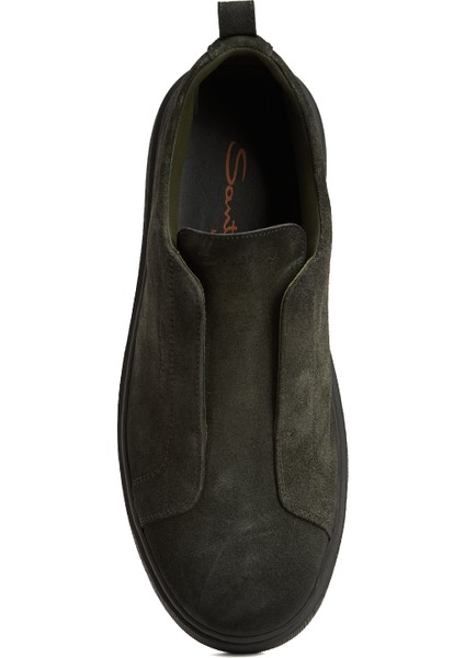 Yeşil Erkek Deri Sneaker