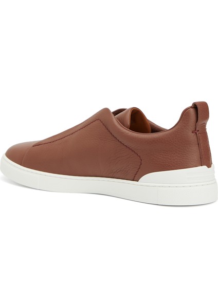 Kahverengi Erkek Deri Sneaker modelleri