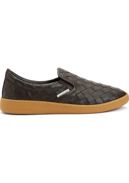 Sawyer Koyu Kahverengi Erkek Deri Sneaker