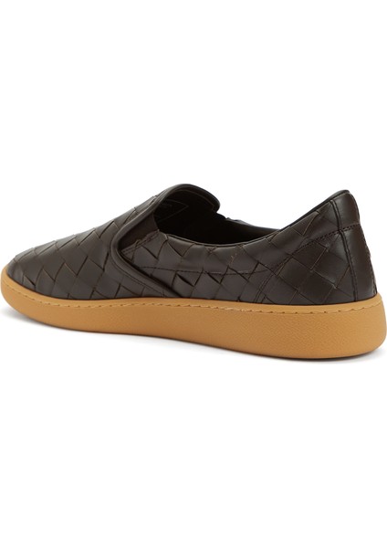 Sawyer Koyu Kahverengi Erkek Deri Sneaker modelleri