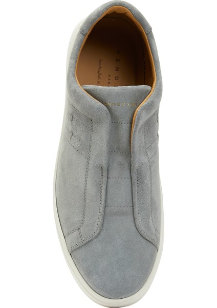 Gri Erkek Deri Sneaker