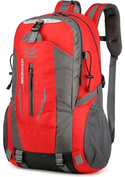 Büyük Kapasiteli Bir Erkek ve Kadın Evrensel Açık Hava Sırt Çantası Su Geçirmez Yürüyüş Hafif Duffel Bagcolor: Kırmızı (Yurt Dışından)