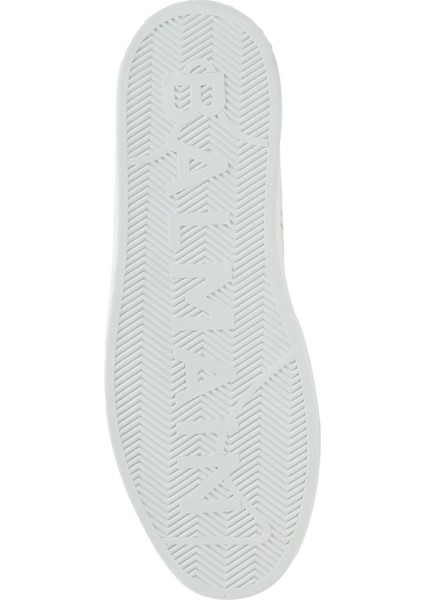 Beyaz Logo Detaylı Erkek Deri Sneaker indirimleri