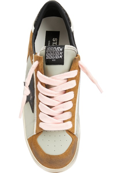 Stardan Kahve Gri Erkek Deri Sneaker