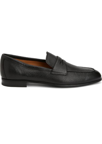Siyah Erkek Deri Loafer