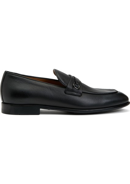 Siyah Erkek Deri Loafer