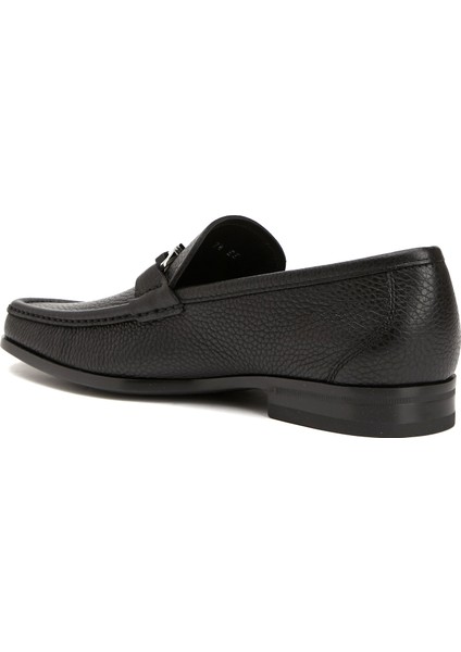 Siyah Erkek Deri Loafer